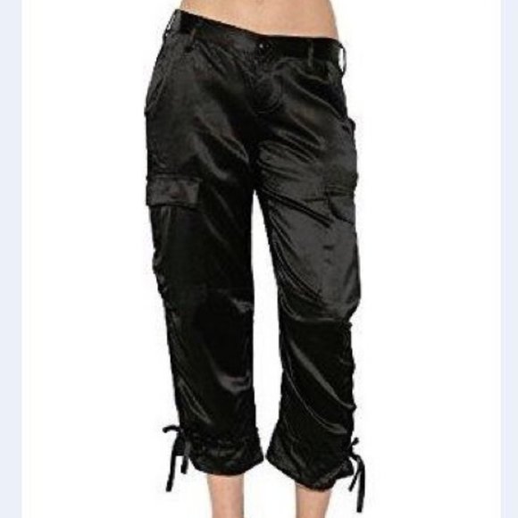 silk cargo pants